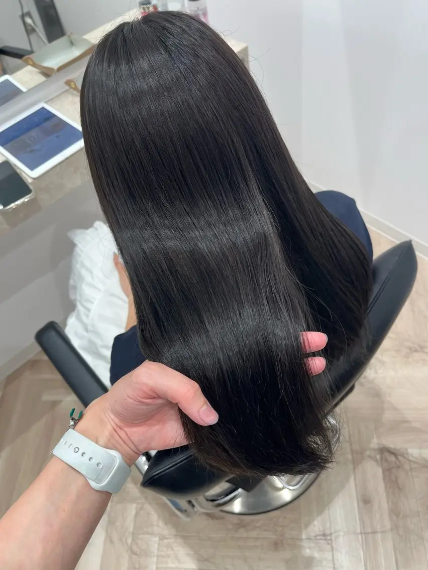 セミロング カラー グレージュ バイオレットカラー バイオレットグレージュ 🫧ぷる艶カラー🫧 Yuubi🦩のヘアスタイル