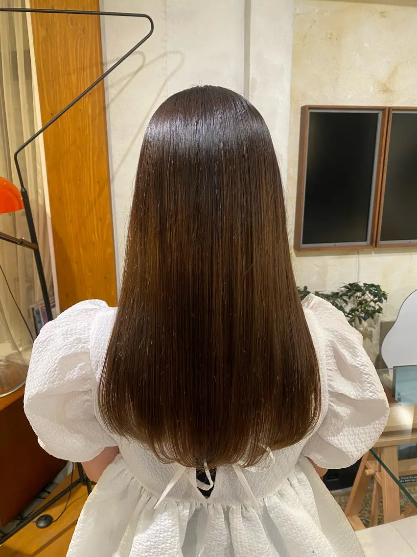 ロング パーマ ストレートパーマ fleur🪮 naruのヘアスタイル