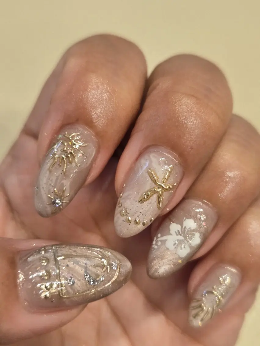 ネイル アートネイル ミラーネイル アンクル高円寺💅 鈴木のネイルデザイン