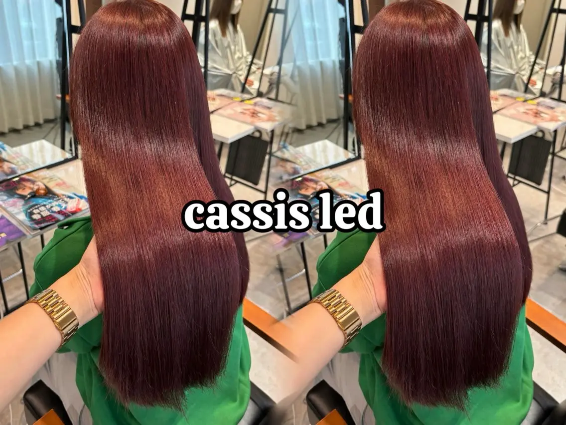 ロング カラー ヘアカラー トリートメント ベージュカラー/ ダブルカラー/ここなのヘアスタイル
