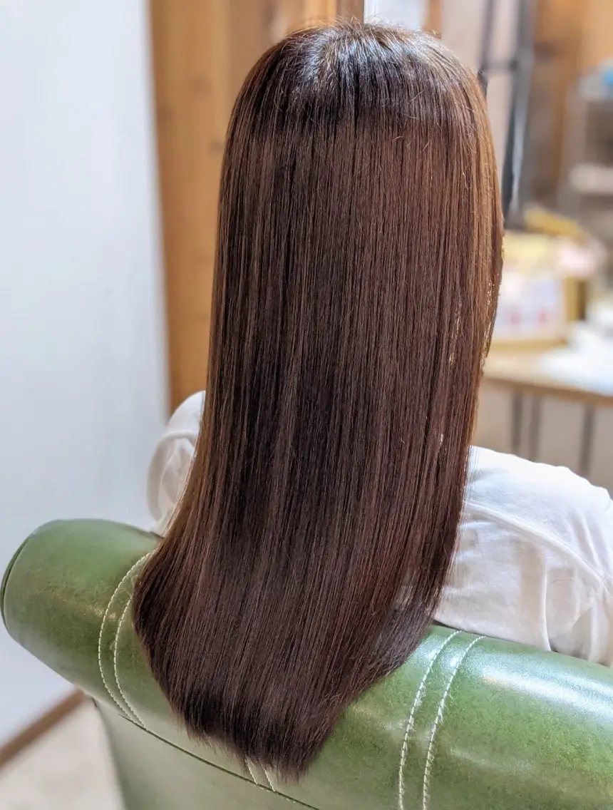 セミロング 髪質改善gluck 講習会モデル募集中のヘアスタイル