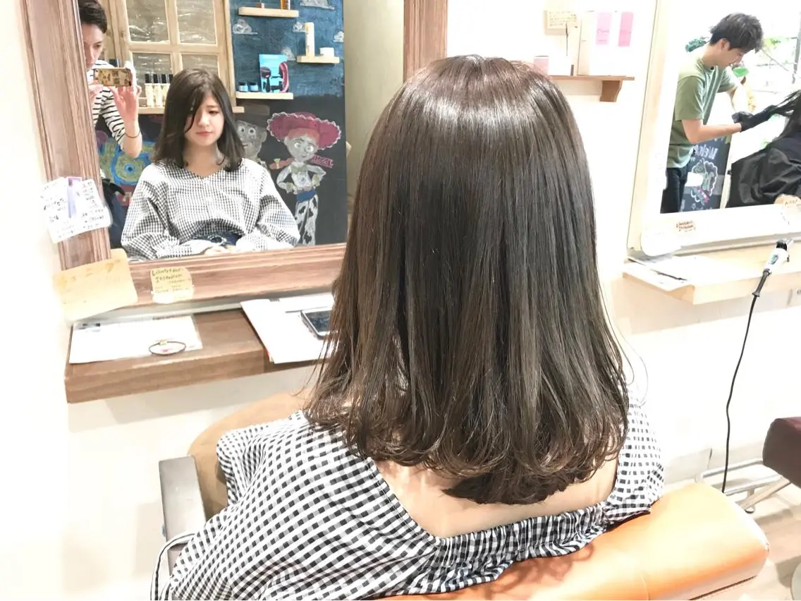 ミディアム カラー イルミナカラー メンズ指名多数!! 田島史也のヘアスタイル