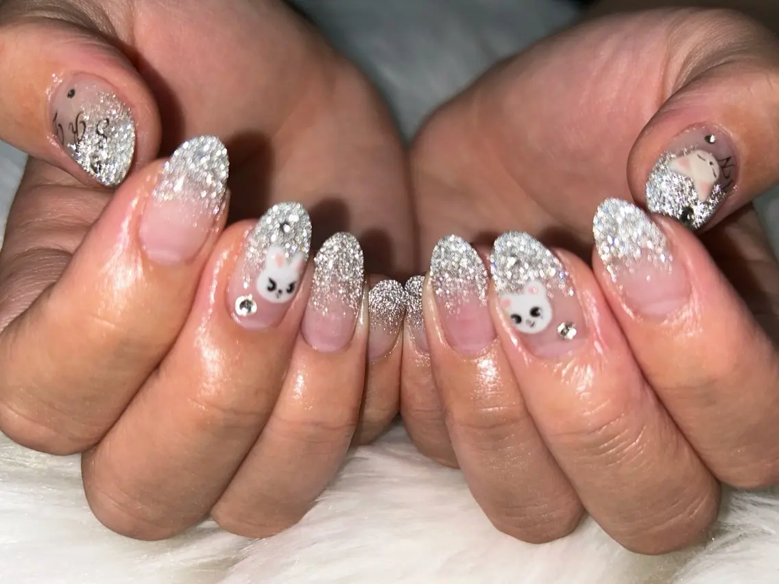 ネイル フラッシュネイル グラデーション ハンドネイル Era nailのネイルデザイン