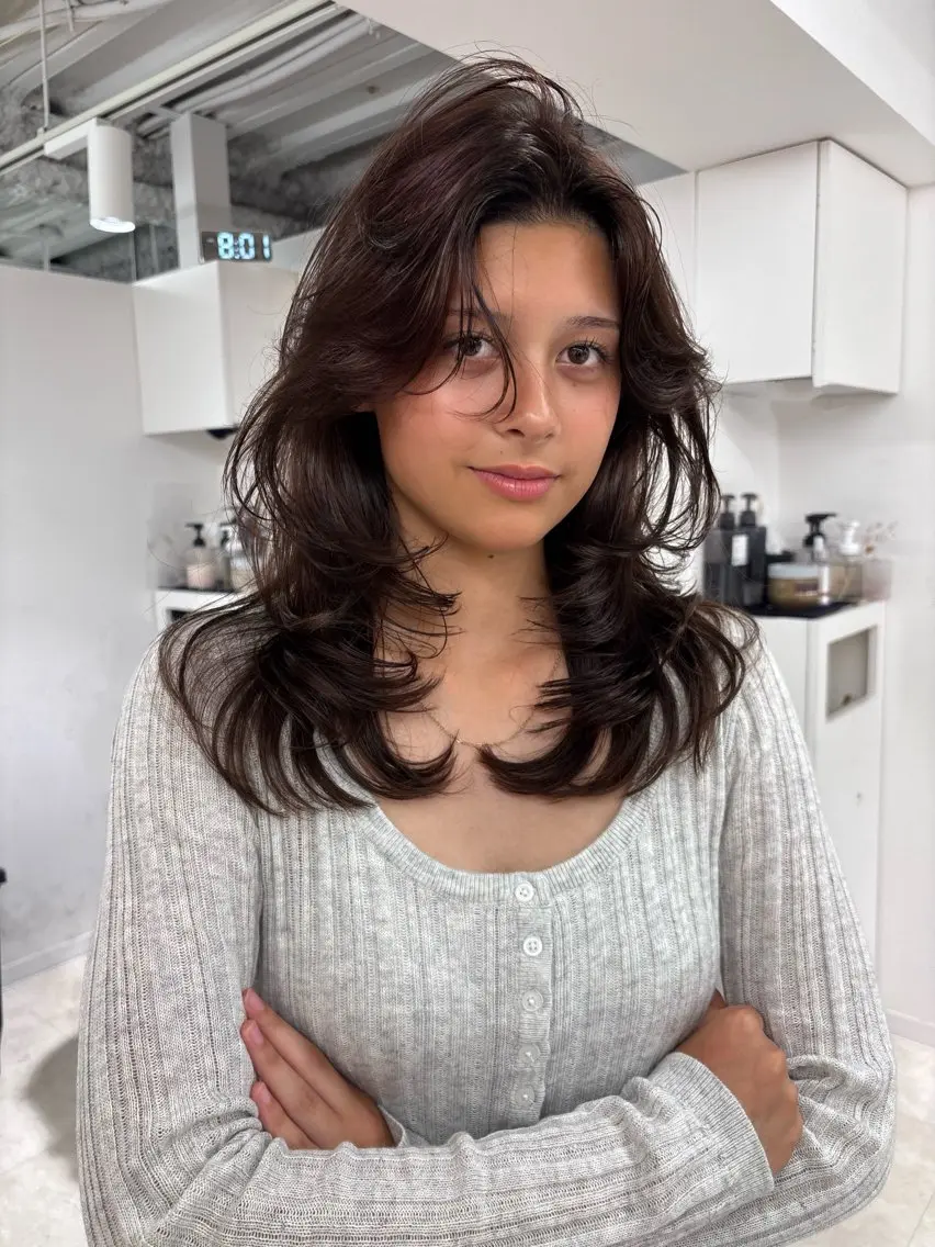 カラー カット ヘアカラー YOLO 渋谷 NANAMIのヘアスタイル