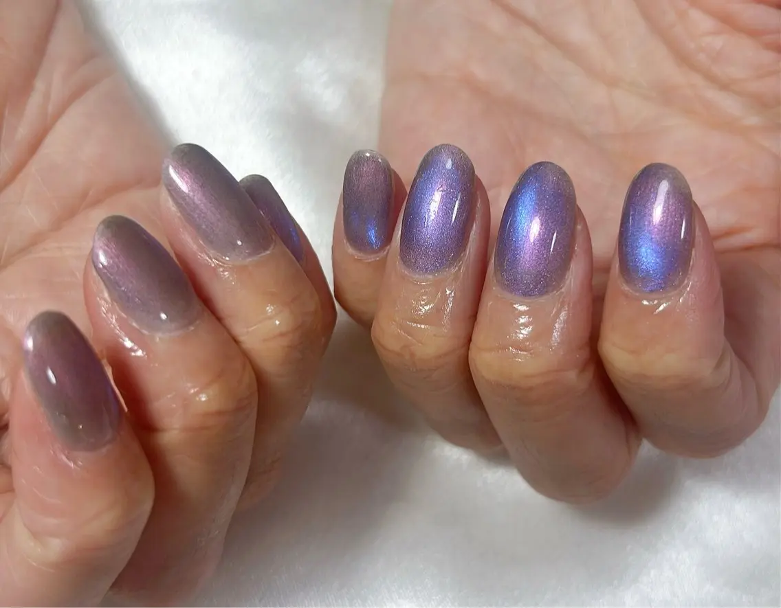 ネイル アニマル柄 オーロラネイル フットネイル フレンチネイル ジェルネイル ハンドネイル mogunail &blowのネイルデザイン