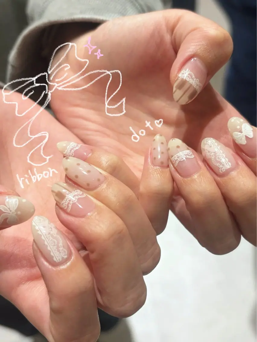 ネイル 持ち込み ハンドネイル 星 希乃歌のネイルデザイン