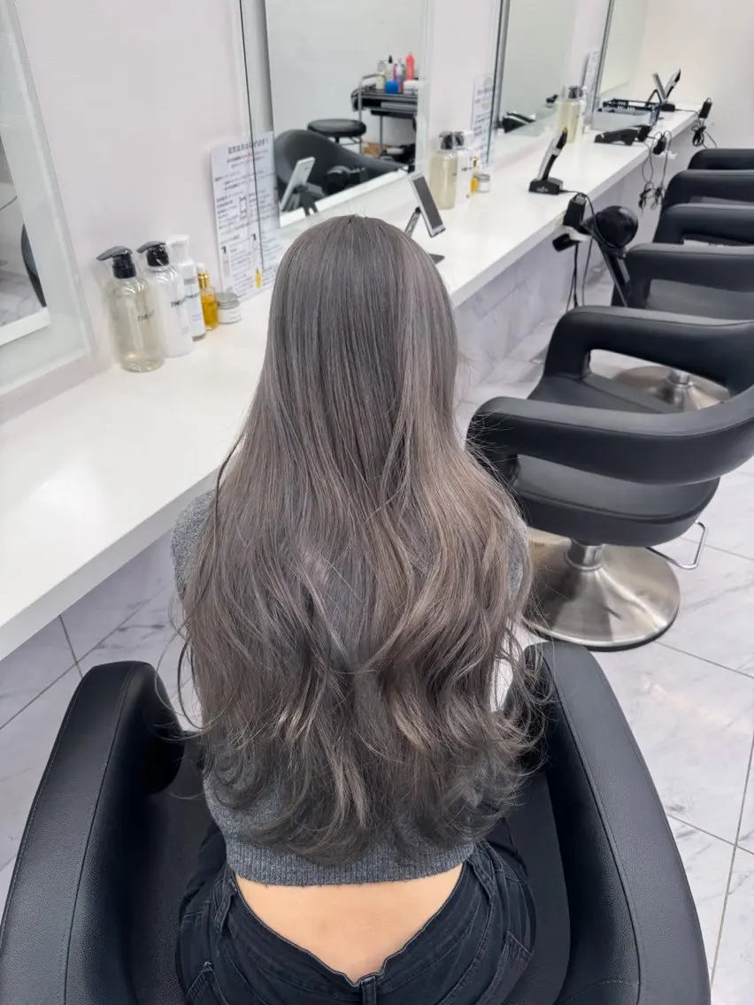 ロング カラー ヘアアレンジ Over hair_ misakiのヘアスタイル