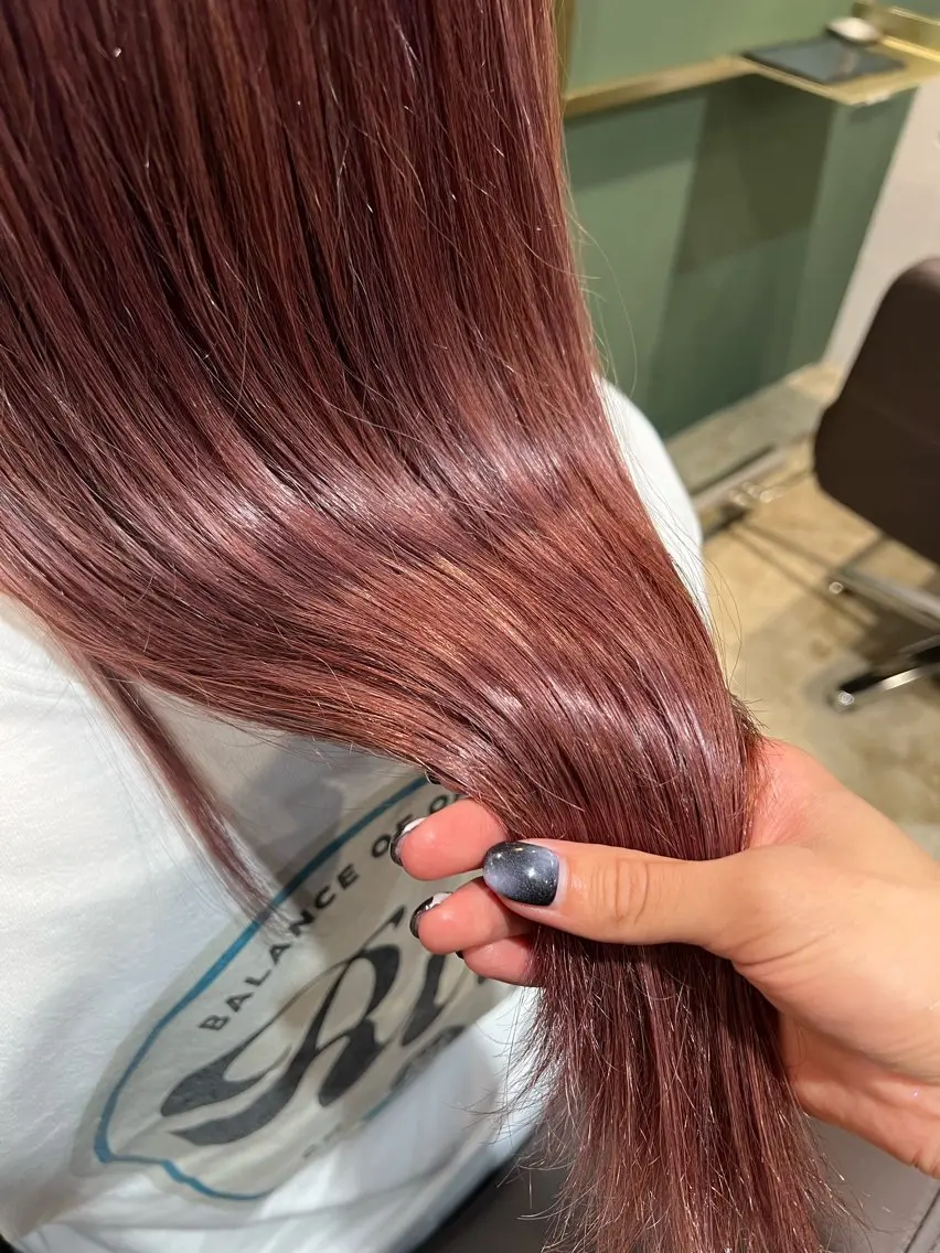 セミロング カラー ピンクカラー バイオレットカラー ヘアカラー トリートメント ヘッドスパ カラースペシャリスト しょう🧑🏼🎨のヘアスタイル