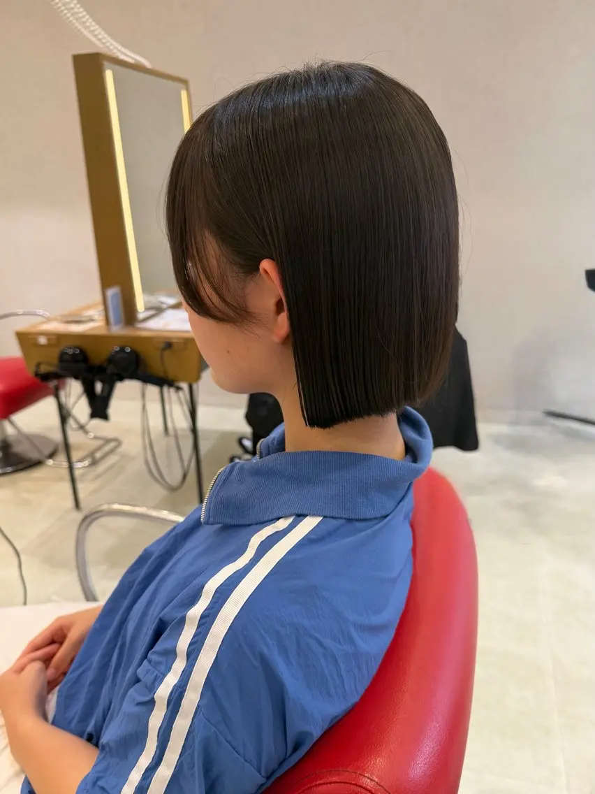 ミディアム ボブ／ストレート🎀 harukaのヘアスタイル