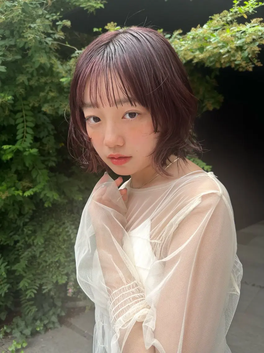 ショート 暖色/柔らかベージュ 🐈ayano♡のヘアスタイル