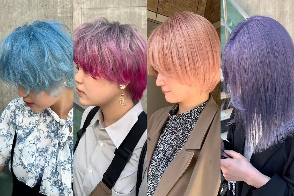 セミロング ヘアカラー トリートメント 初めでも安心🌟 newi町田✂のヘアスタイル