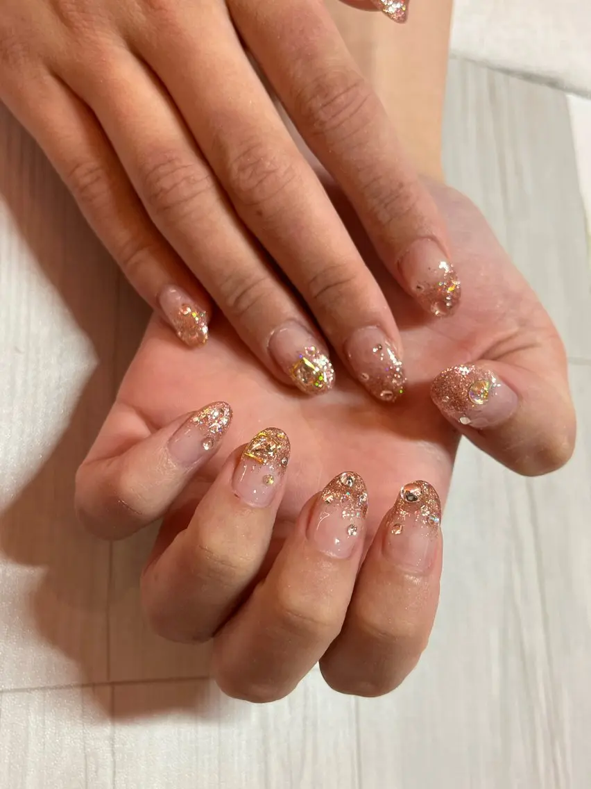 ネイル 持ち込み ハンドネイル 持ち込みデザイン得意 ／長さだし可✨RUIのネイルデザイン