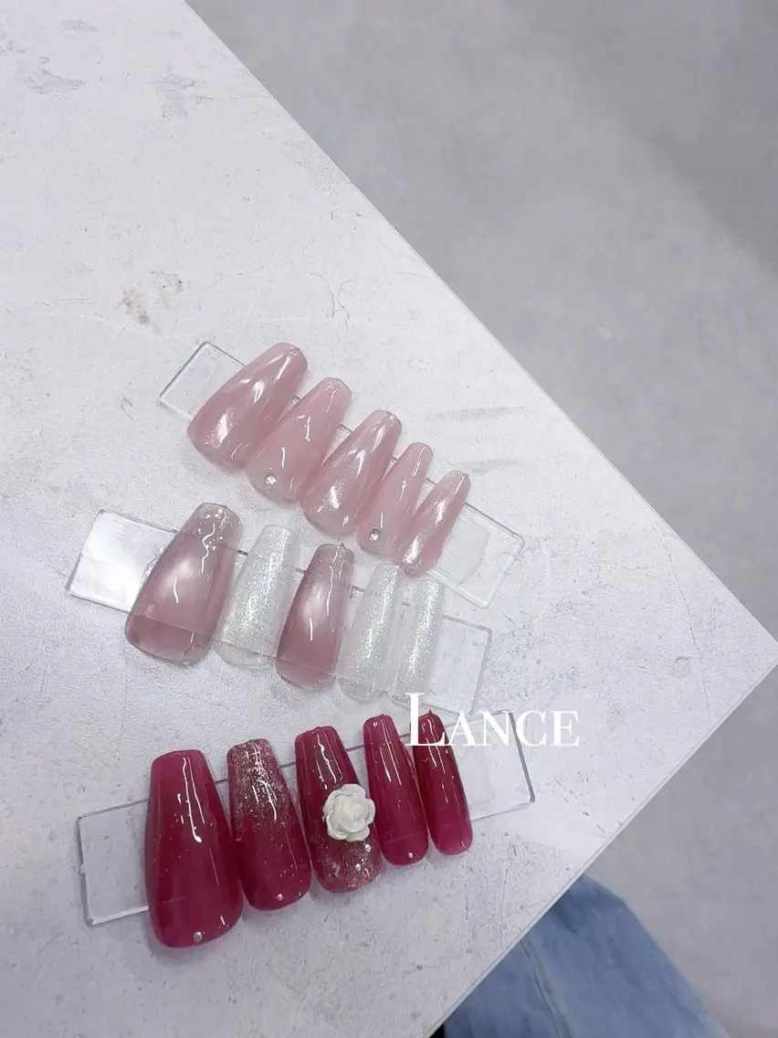 ネイル キラキラネイル 韓国ネイル ワンカラーネイル ワンホンネイル ハンドネイル Lance nailのネイルデザイン