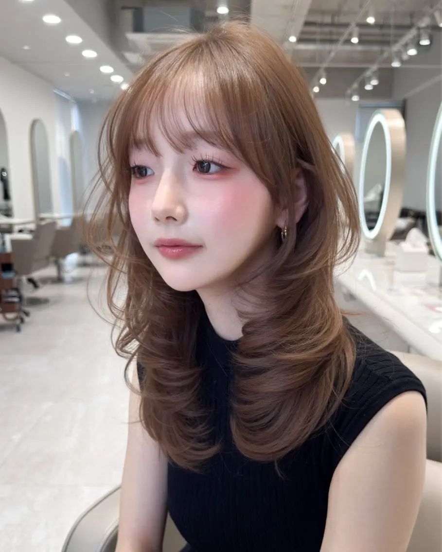 セミロング カラー sumire ༊·˚ 透明感/艶colorのヘアスタイル