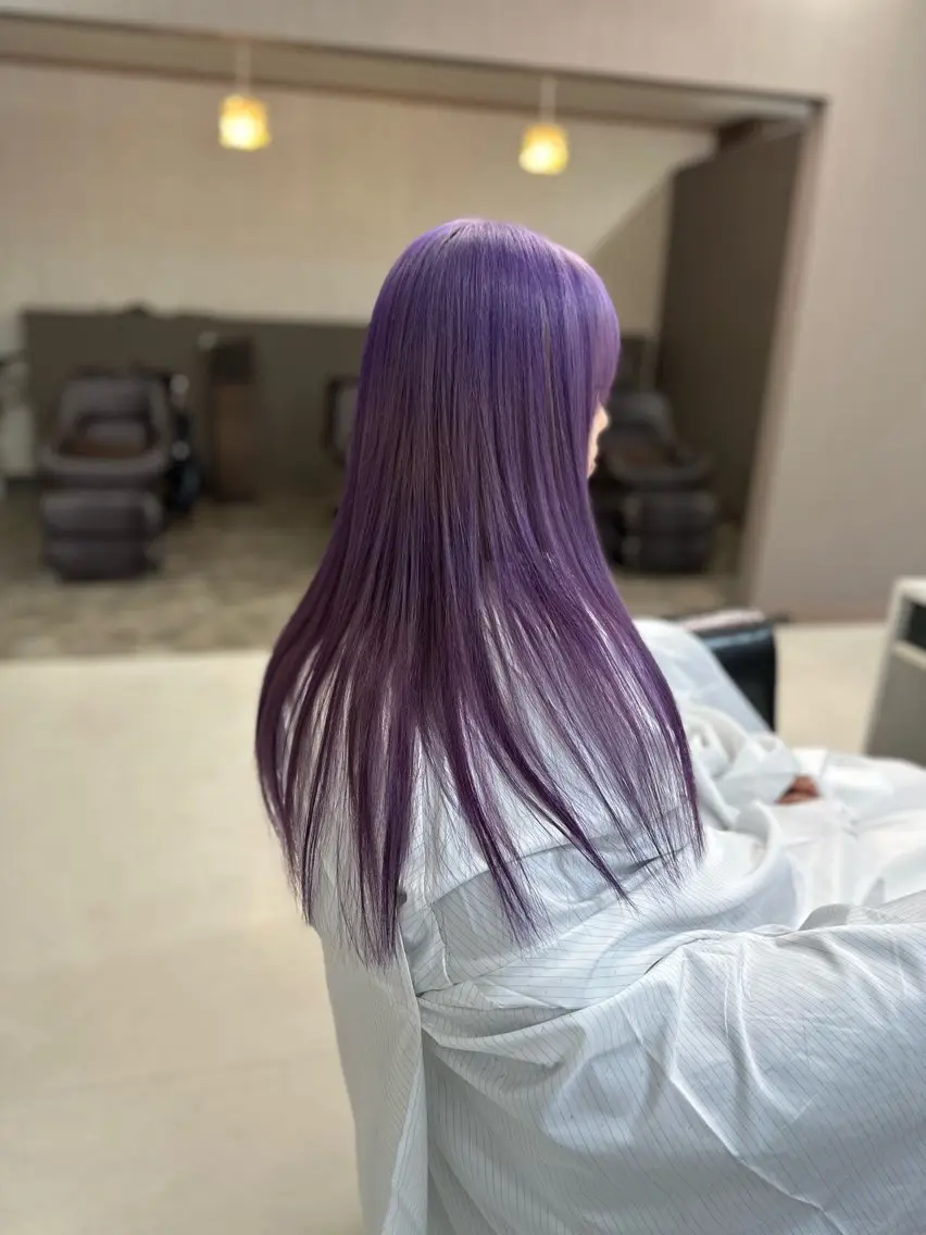 ロング カラー ヘアカラー トリートメント YURI ✨のヘアスタイル