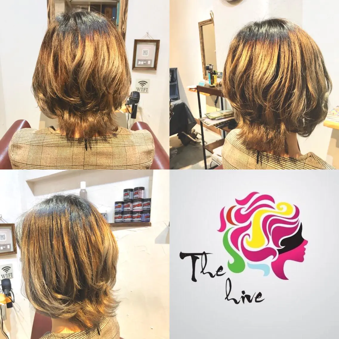 ショート カラー グラデーションカラー ショートヘア ウルフカット カット ヘアカラー Hair salon The hiveのヘアスタイル