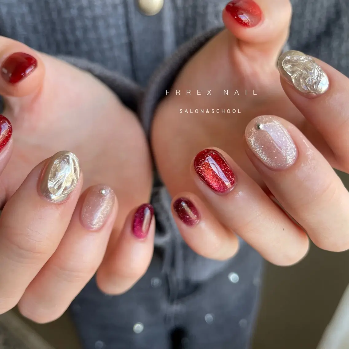 ネイル ハンドネイル ハンドケア freex nail /ニュアンス/個性派のネイルデザイン