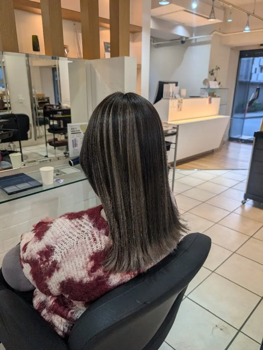 ロング カラー カット 今週土日可️⭕️ 盛れるヘアセットのヘアスタイル