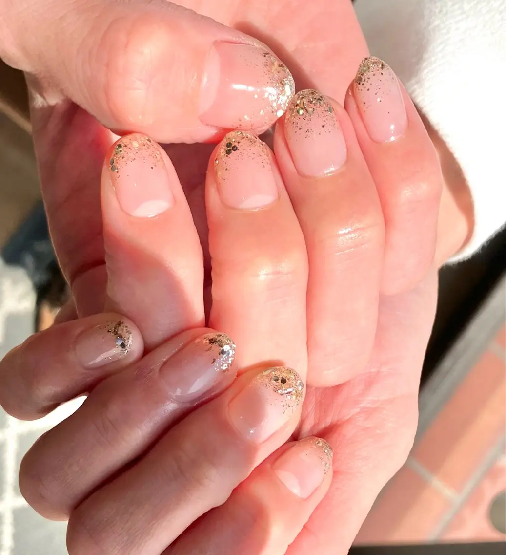 ネイル ラメ(グリッター) ラメグラデーション nailsister まゆのネイルデザイン