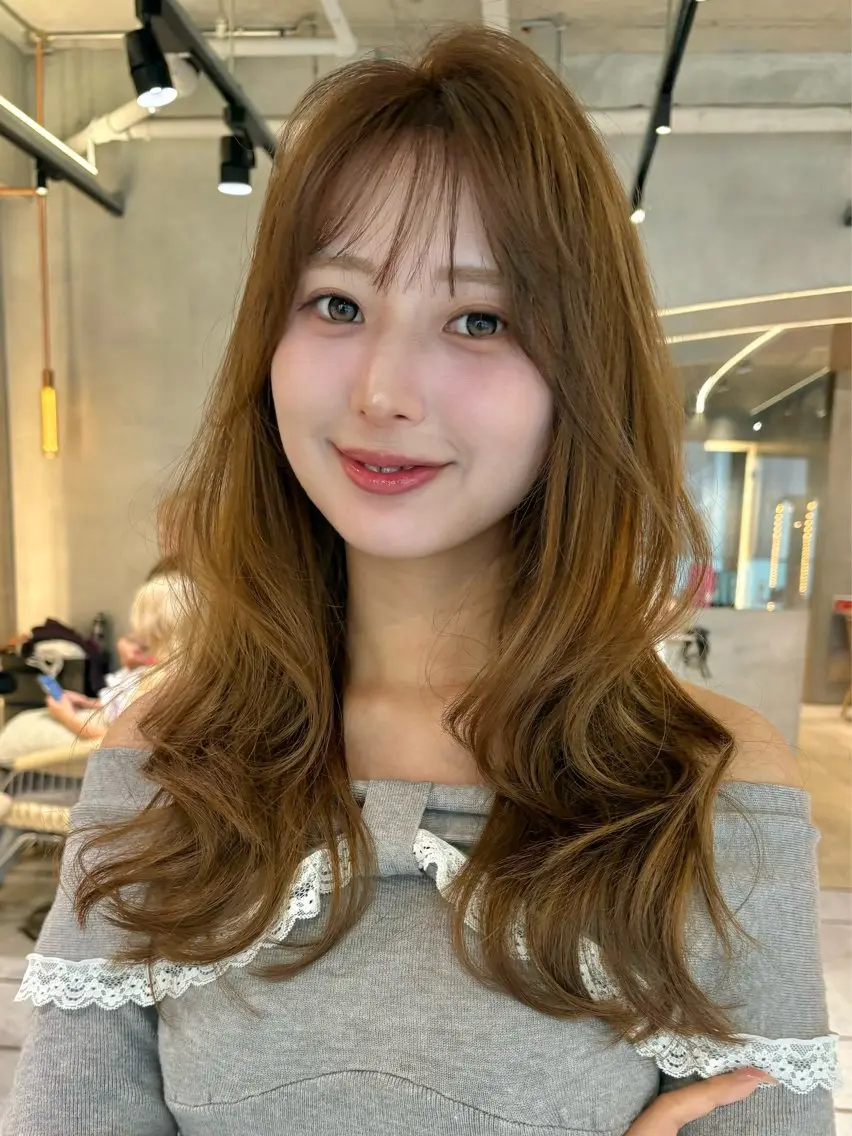 ロング カット トリートメント 仙台Ｉ韓国レイヤー Ｉ髪質改善Ｉ伊藤拓海のヘアスタイル