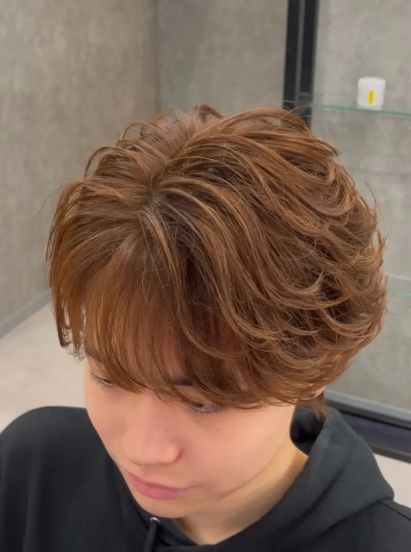 カラー パーマ ヘアアレンジ メンズ マッシュ 【札幌メンズ特化】 🔥RIKU🔥のヘアスタイル