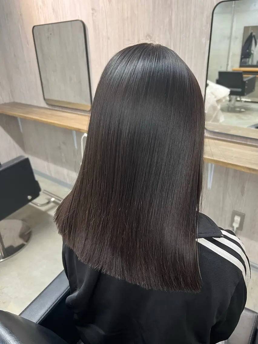 セミロング lafit kaede/韓国ヘアのヘアスタイル