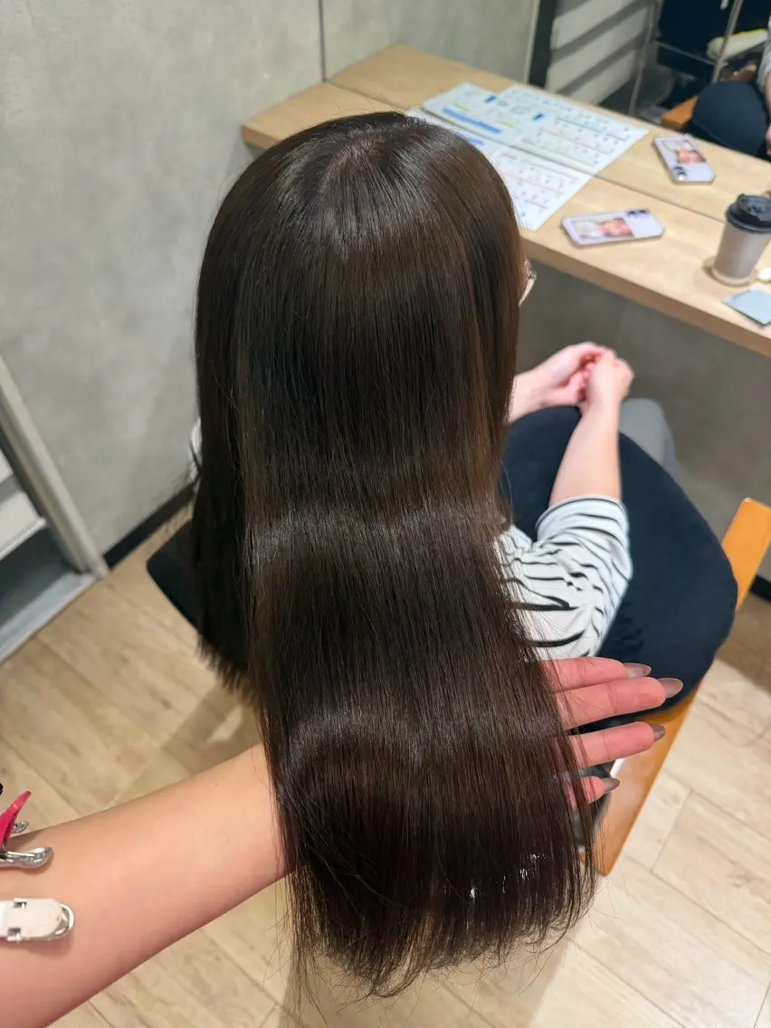 ロング カラー カット ヘアカラー トリートメント 🎀Maho🎀ボブ × 透明感カラーのヘアスタイル