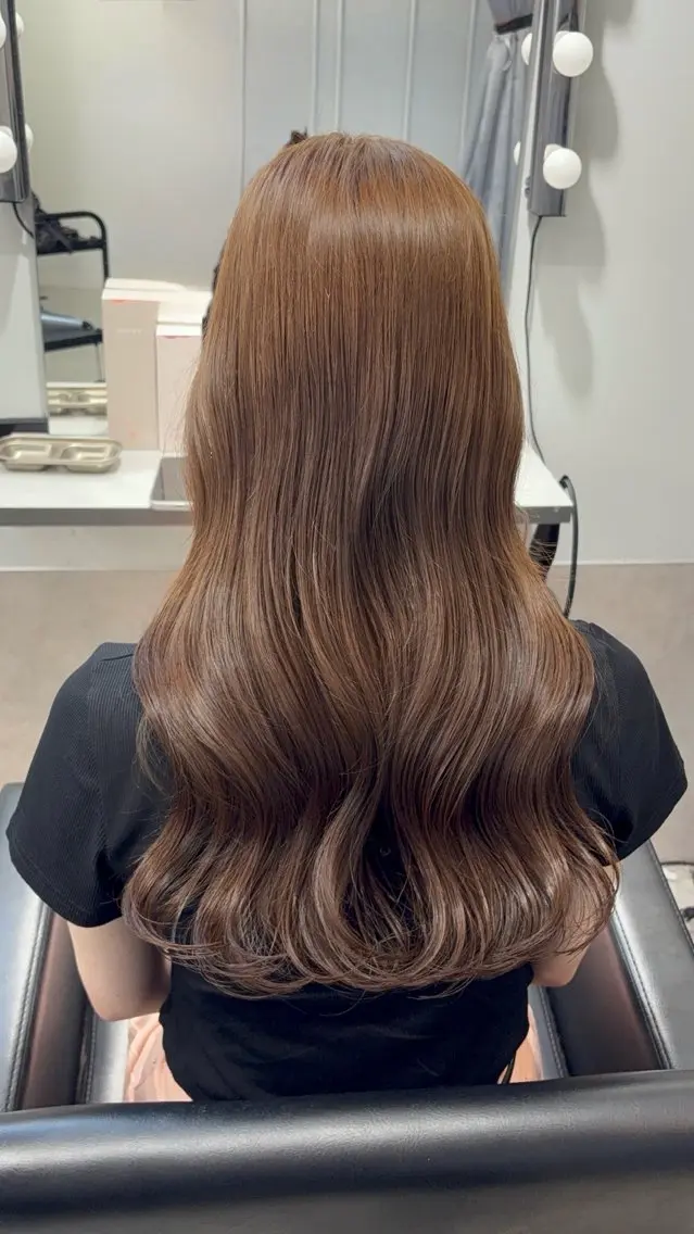 ロング カラー ブリーチ ブリーチなしカラー 髪質改善/レイヤー カット福澤　和嗣のヘアスタイル