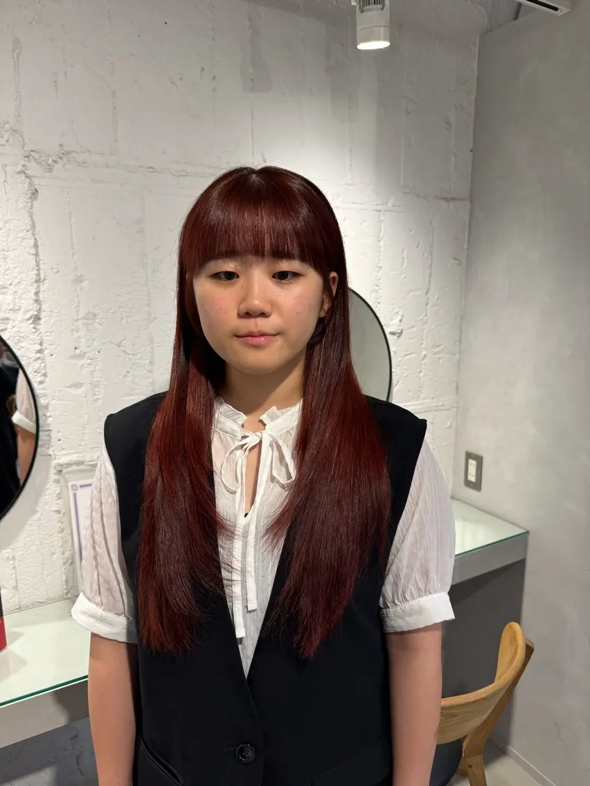 セミロング カット ヘアセット 新宿/顔周りカット +レイヤー=しずく♩のヘアスタイル