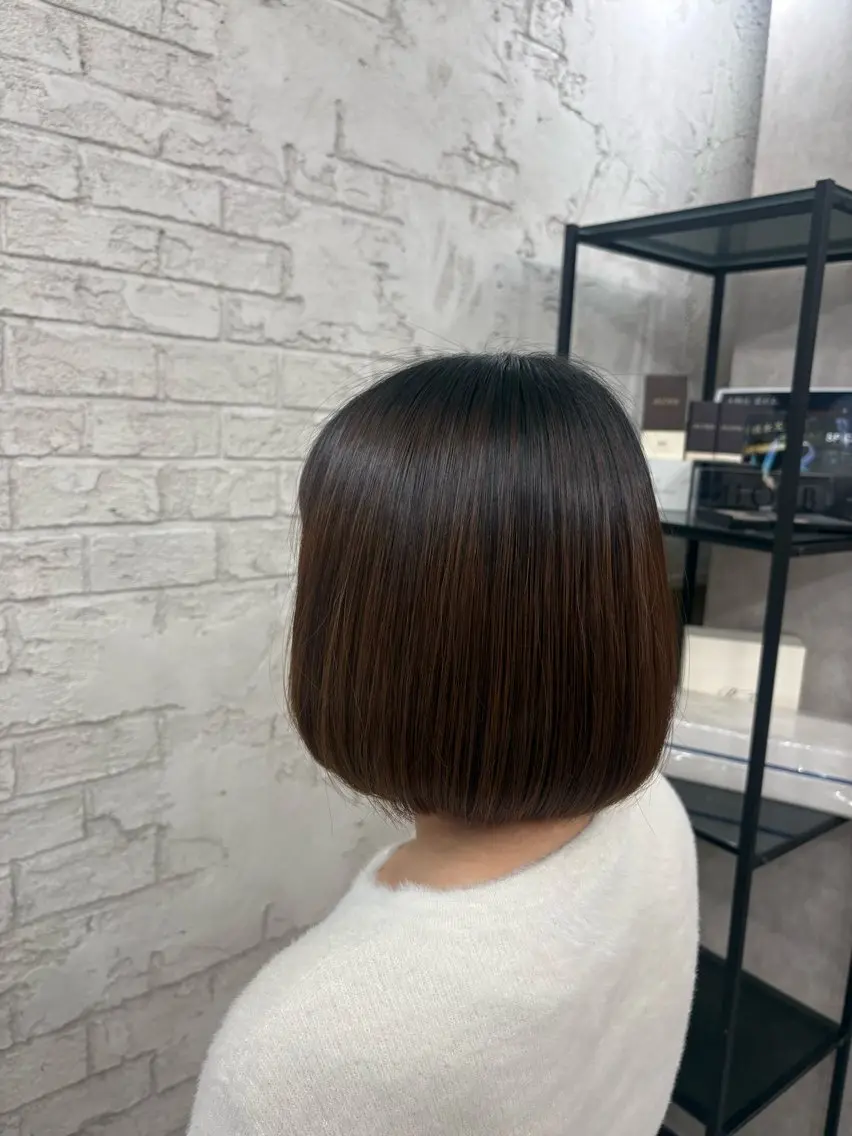 ショート 艶カラー/縮毛矯正 🩶Kai🐏のヘアスタイル