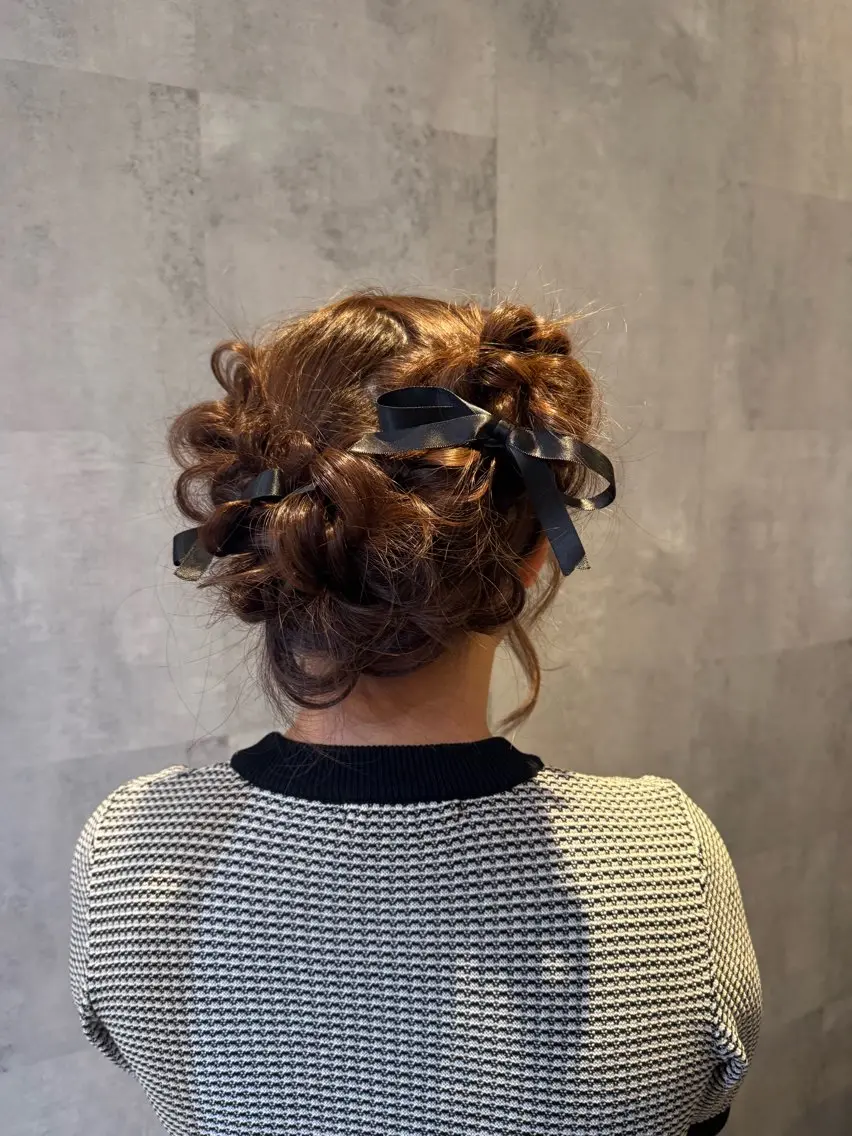 ヘアセットの写真