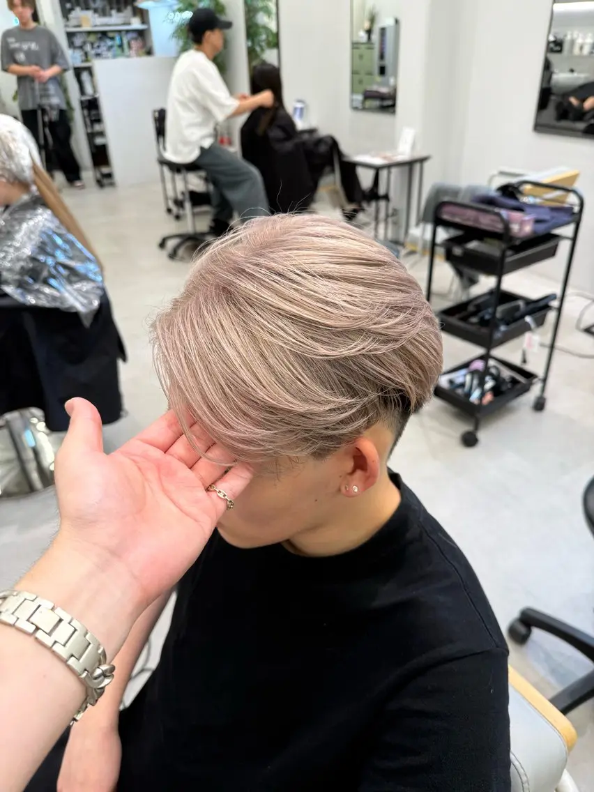 カラー グレージュ カット ヘアカラー Joule大分 メンズ特化植木永遠のヘアスタイル