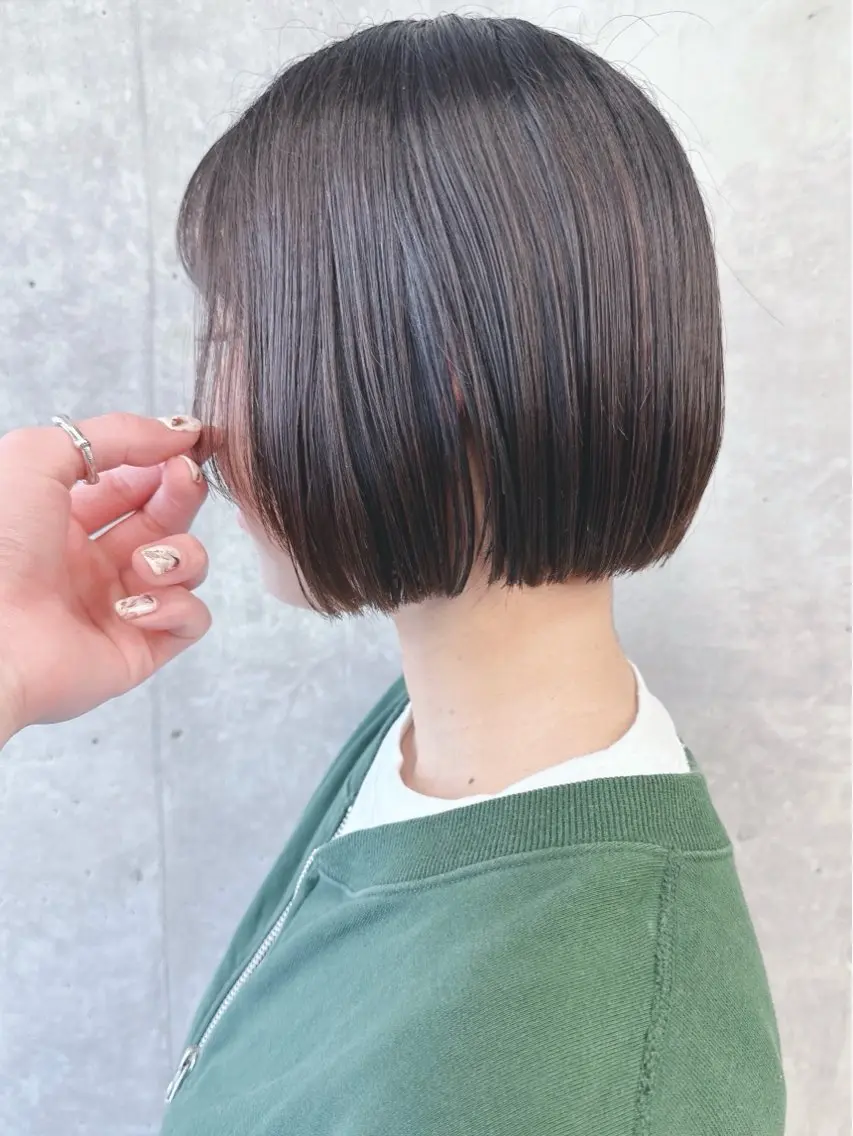 ショート カット トリートメント ボブ/ゆるふわ ボブパーマ/とういのヘアスタイル