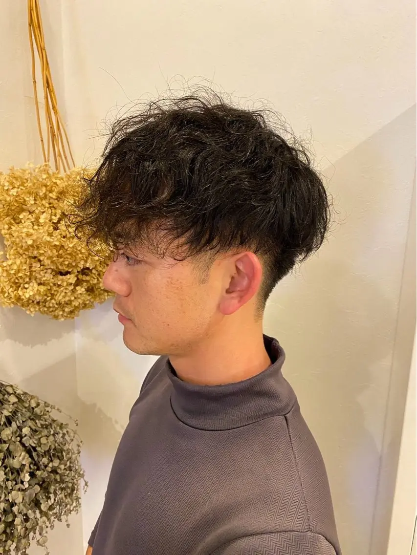メンズ さくらこ/オリーブ カラー/カラーモデルのヘアスタイル