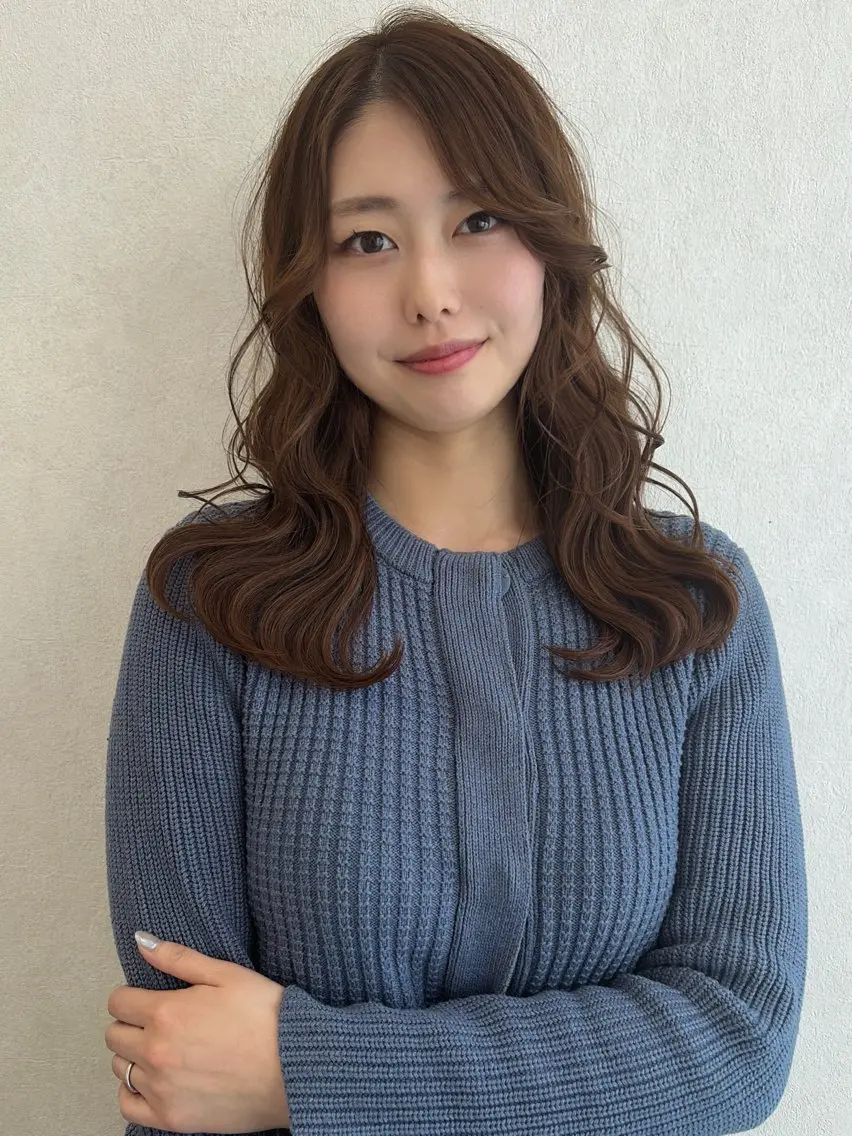 セミロング Fujimaki Amiのヘアスタイル