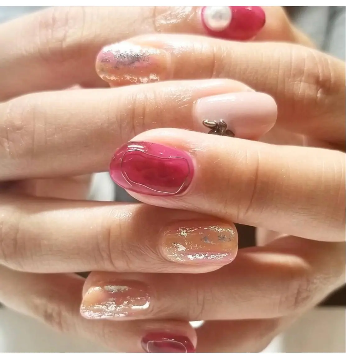 ネイル ニュアンスネイル Chérinail 爪のお手入れのネイルデザイン