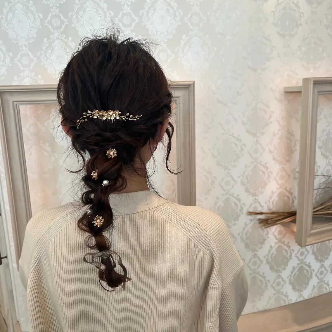 セミロング ヘアアレンジ 玉ねぎヘアー ヘアセット 🌷川崎/ボブ/ アレンジ/コトネ🌷のヘアスタイル