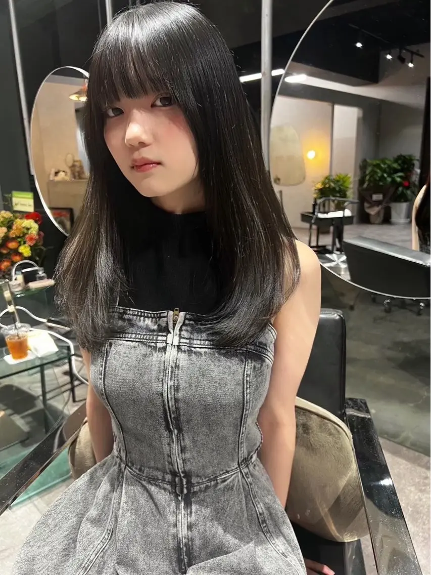 カラー ヘアカラー qpulaあいみ 透明感カラーのヘアスタイル