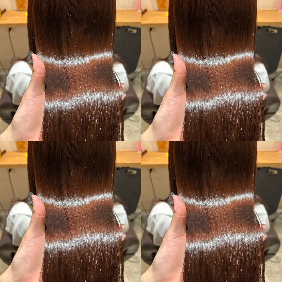 ロング カラー ブラウンカラー ピンクカラー ピンクブラウン レイヤーカット/ 縮毛矯正🇰🇷早坂のヘアスタイル