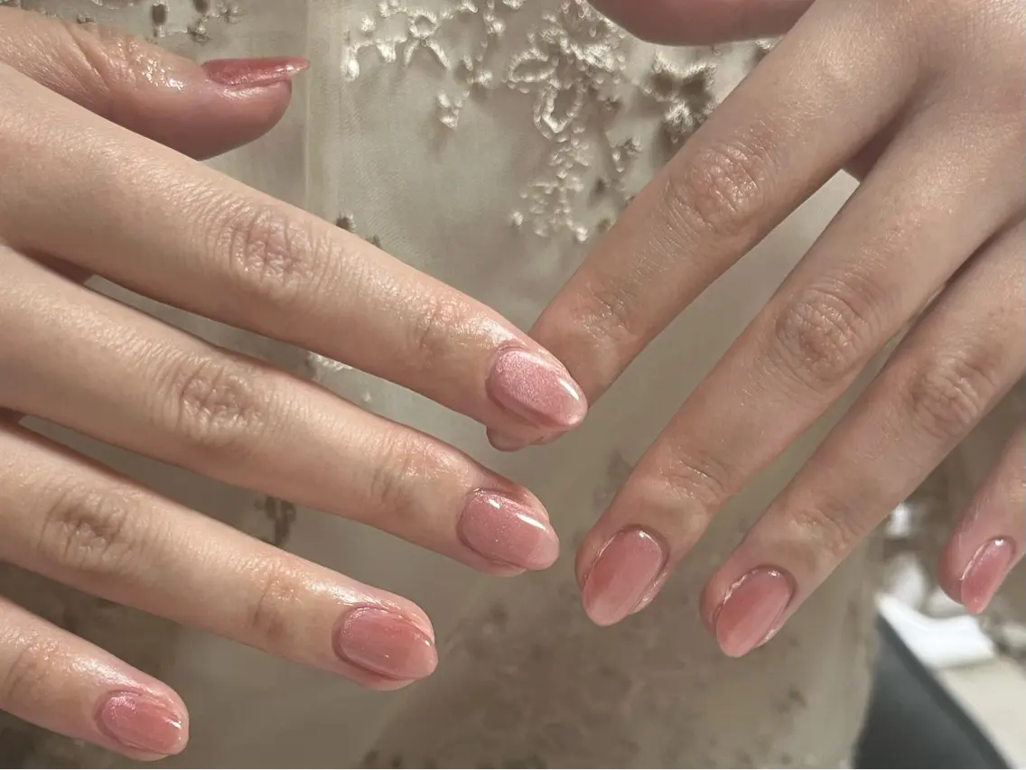 ネイル オーロラネイル フットネイル フレンチネイル ジェルネイル 韓国ネイル kiki nail たまプラーザのネイルデザイン