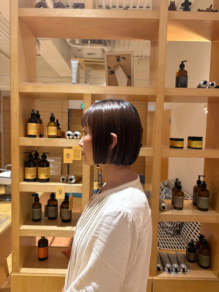 ミディアム 川越/organic 根本アユミのヘアスタイル