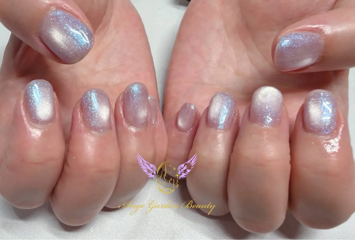 ネイル オーロラネイル ハンドネイル AngeGarden Beautymihoのネイルデザイン