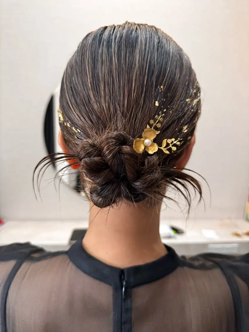 ミディアム ヘアアレンジ 伴藤 寿男のヘアスタイル