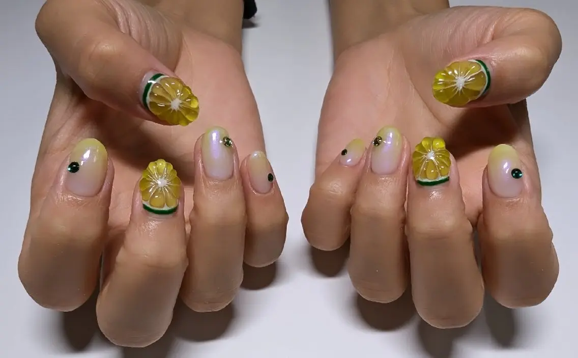 ネイル 長さ出し ハンドネイル ☆ KANON☆のネイルデザイン