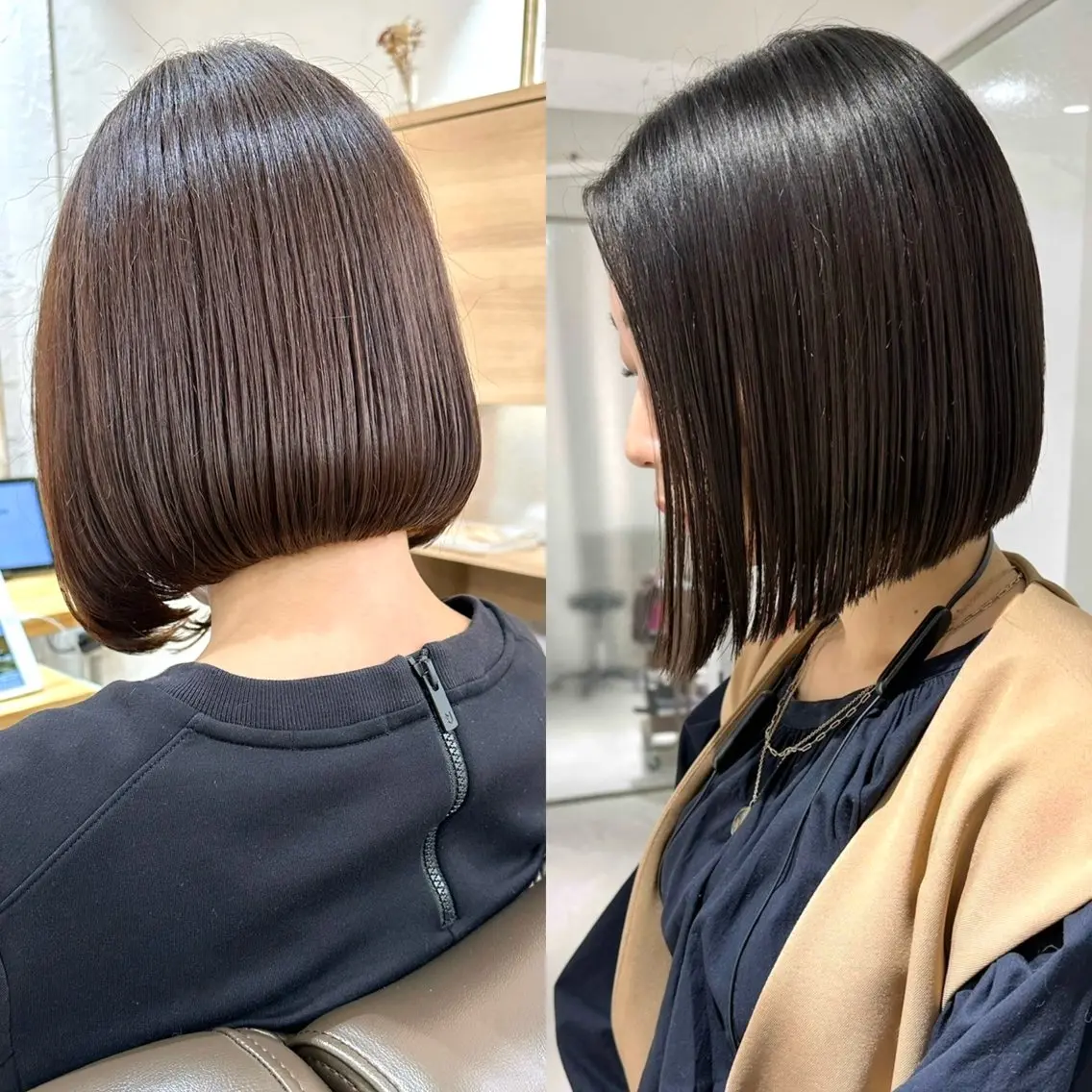 ショート カット 縮毛矯正 トリートメント 髪質改善 縮毛矯正/ レイヤー/銀座/本木のヘアスタイル