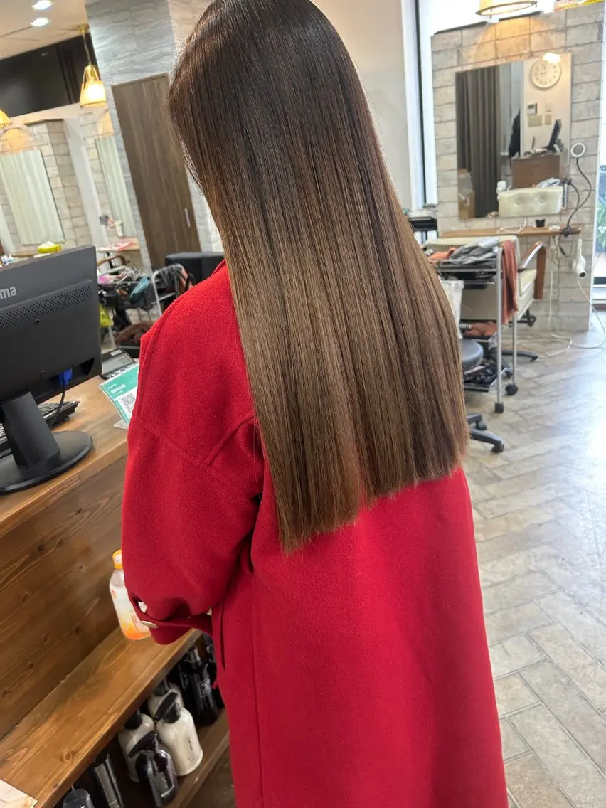 ロング カラー グラデーションカラー ロング 女性指名人気no.1 尾崎のヘアスタイル