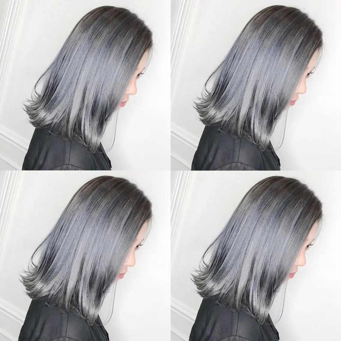 セミロング カラー ヘアアレンジ TAKUMAブリーチ /デザインカラーのヘアスタイル
