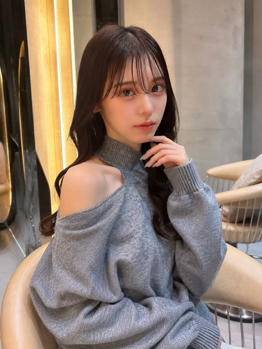 ロング カット ヘアカラー トリートメント 仙台Ｉ韓国レイヤー Ｉ髪質改善Ｉ伊藤拓海のヘアスタイル