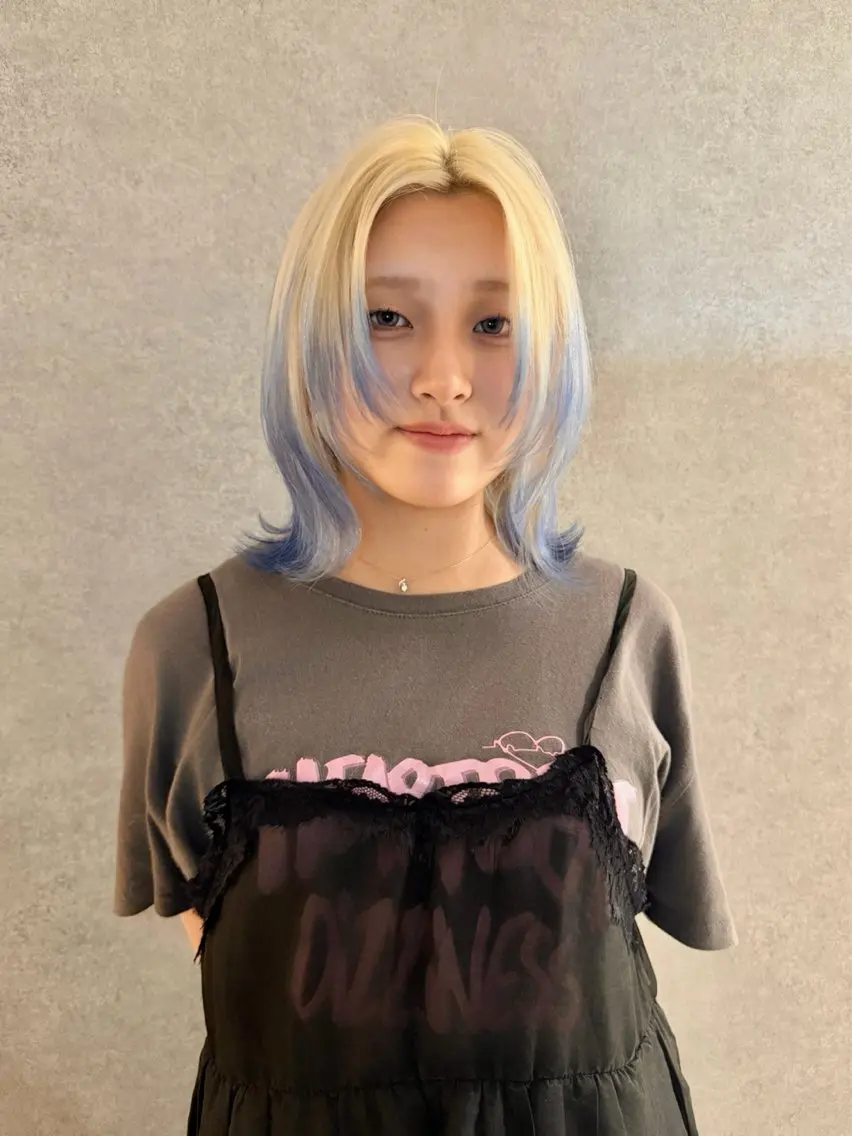 【＋デザインカラー💎】ケアブリーチ＋似合わせカット＋カラー＋バイカルテ5stepトリートメントの写真
