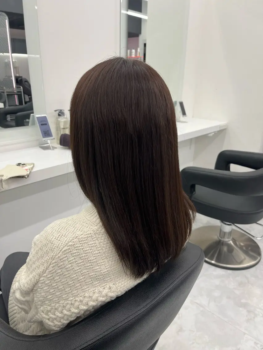 セミロング カラー ブラウンカラー オリーブブラウン 💖トレンド春夏 カラー💖FUTAのヘアスタイル